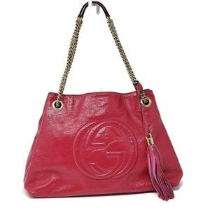 gucci soho patent leather bolsa
